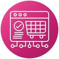 Ecommerce Platform Development Icon Style vector