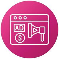 Programmatic Media Buy Icon Style vector