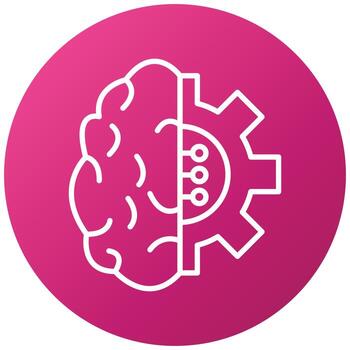 Machine Learning Icon Style vector