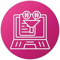 Content Curation Icon Style vector