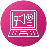 Digital Pr Icon Style vector
