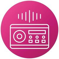 Audio System Icon Style vector