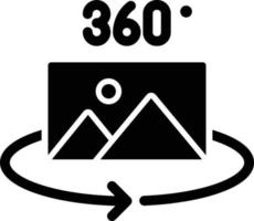 360 Image Icon Style vector