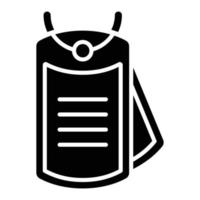 Dog Tag Icon Style vector