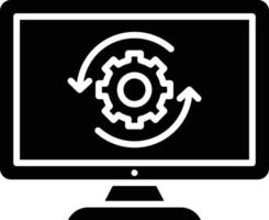 Upgrade Desktop Icon Style vector