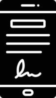 Digital Contract Icon Style vector