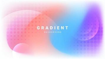 Gradient abstract background with dynamic shapes composition vector