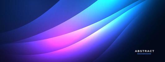 Abstract technology background with dynamic light effect vector