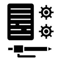 Content Strategy Icon Style vector