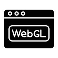 Webgl Icon Style vector