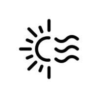 line icon waves weather design vector illustration.