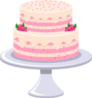 ilustração de design de clipart de bolo de aniversário png