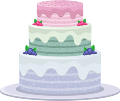 illustrazione di progettazione clipart torta di compleanno