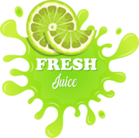 Fruit juice splashes clipart design illustration png