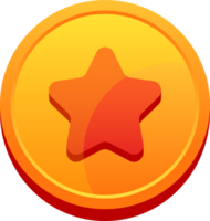 ilustração de design de clipart de estrela dourada de jogo para celular png