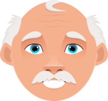 Old man clipart design illustration png