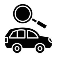 Car Finder Icon Style vector