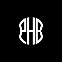 PHB letter logo abstract creative design. PHB unique design vector