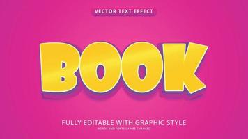 book text effect editable with graphic style