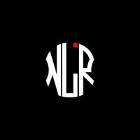NLR letter logo abstract creative design. NLR unique design vector
