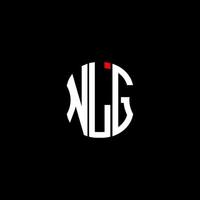 NLG letter logo abstract creative design. NLG unique design vector