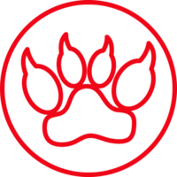 Animal footprint icon sign design png