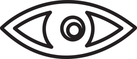 diseño de símbolo de signo de icono de ojo png