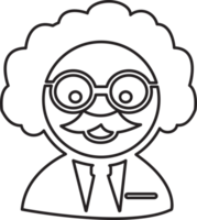 científico profesor icono signo símbolo diseño png