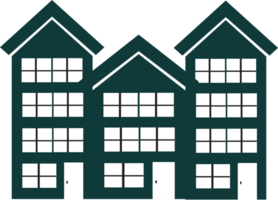 Town Townhouses home icon png