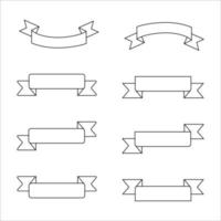 Set of Ribbon Vector