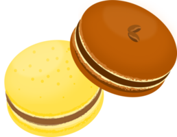 macaroons och desserter png