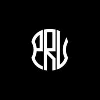 PRU letter logo abstract creative design. PRU unique design vector
