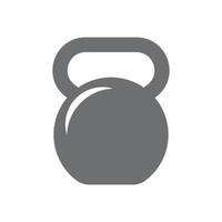 eps10 grey vector kettlebell solid icon isolated on white background. kettlebell symbol in a simple flat trendy modern style for your web site design, UI, logo, and mobile application