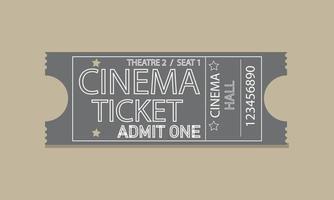 cinema movie theater show entrance ticket vector illustration film permission