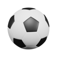 3D render football isolated on transparent background png