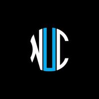 NUC letter logo abstract creative design. NUC unique design vector