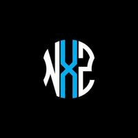 NXZ letter logo abstract creative design. NXZ unique design vector