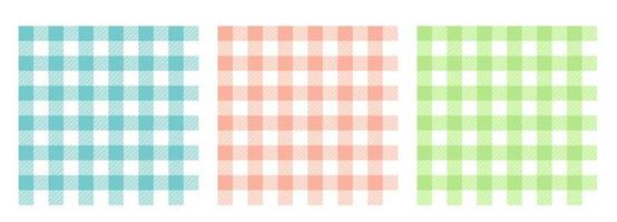 Pattern seamless in cage in pastel colors. Vichy vector background.