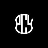 PCY letter logo abstract creative design. PCY unique design vector