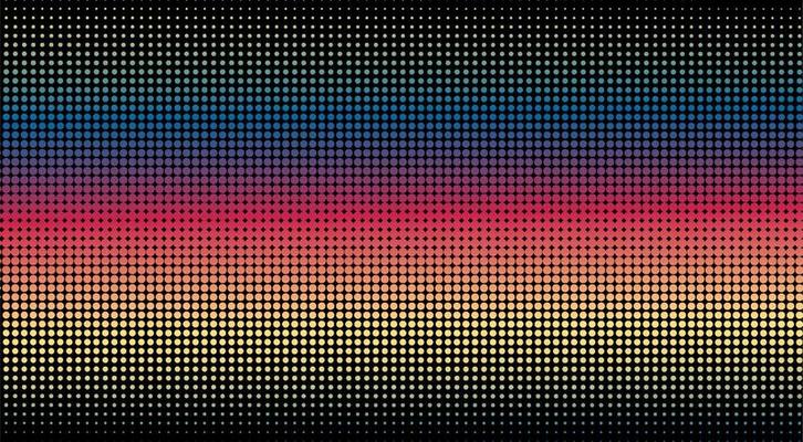 Colorful Halftone Background Design Template, Pop Art, Abstract Dots Pattern Illustration, Rainbow Gradation Wallpaper, Modern Texture Element, Bright Neon Gradient Color, EPS 10 file Vector Project