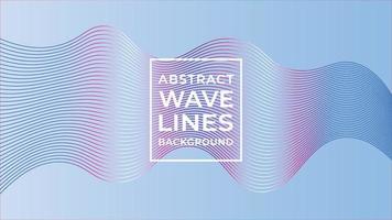 vector de diseño de fondo de línea de onda abstracta, onda de sonido colorida, onda brillante brillante