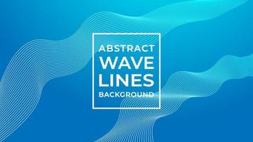 Abstract Wave Line Background Design Vector, Blue Water, Underwater Concept vector