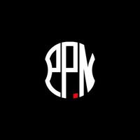 diseño creativo abstracto del logotipo de la letra ppn. diseño unico vector