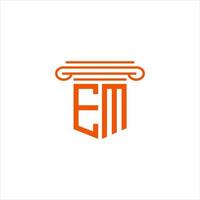 EM letter logo creative design with vector graphic