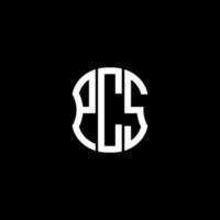 PCS letter logo abstract creative design. PCS unique design vector