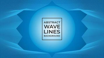 Wave Frame Design Concept, Abstract Wave Line Background Design Vector, Light Blue, Cool Background Template vector