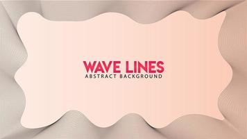 Abstract Wave Line Background Design Vector, Spectrum Frame Concept, Autumn, Summer, Beautiful Background Template vector