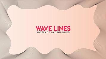 Abstract Wave Line Background Design Vector, Spectrum Frame Concept, Autumn, Summer, Beautiful Background Template vector