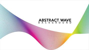 Rainbow Abstract Wave Line Background Design Vector, Spectrum Frame Concept, White Background, Colorful Spectrum Audio Design Template vector