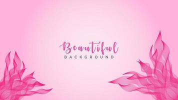 Beautiful Pinky Background, Abstract Wave Line Design Vector, Wonderful Fantasy Land vector